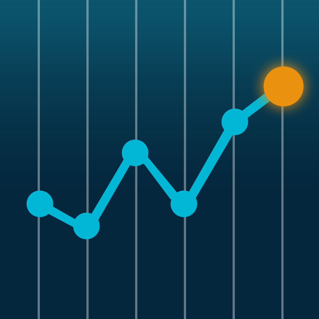 Market tracking. Time is Crypto. HODL icon.